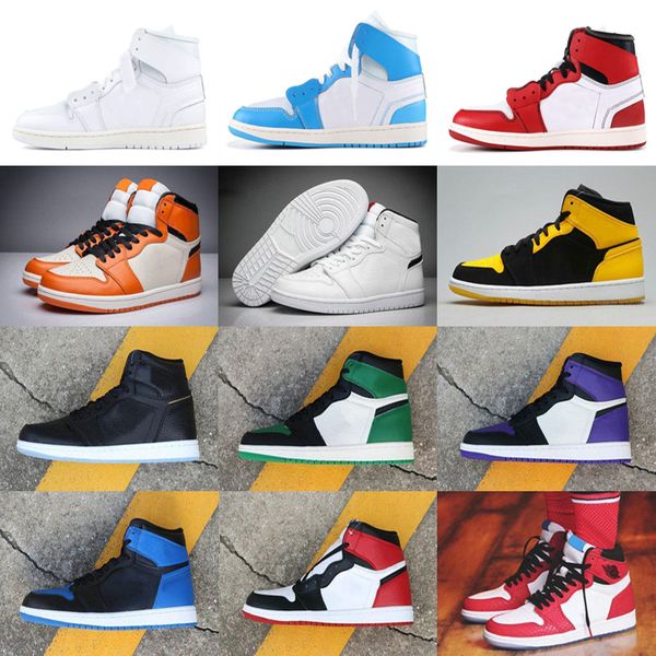 

Jumpman 1 High OG Трэвис Скоттс Повседневная обувь Spiderman UNC 1s top 3 Мужская одежда для мужчин Blue Mens Women Спортивный дизайнер