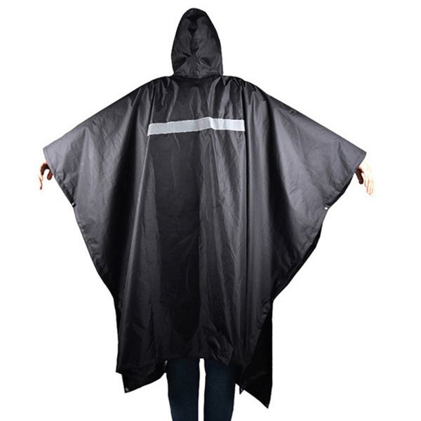 

hiking long raincoat black poncho outdoor waterproof rain coats men hooded overalls male jacket casaco raincoats windbreaker, Blue;black