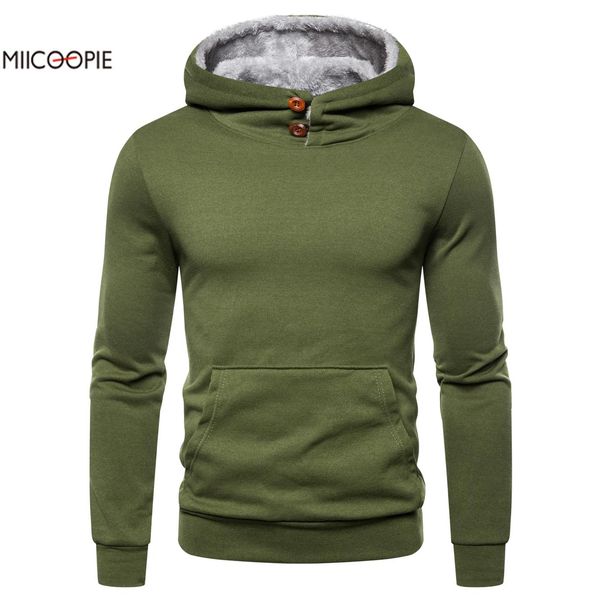 

mens hoodies autumn and winter new casual sports design men's long sleeve fleece pullover hoodie sweatshirt man clothing, Black