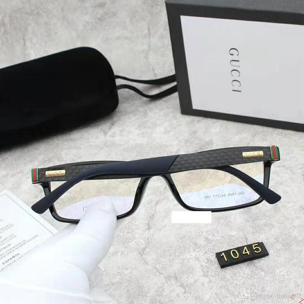 

2019 new patterng6 gucci new fashion men optical frame glasses rimless gold metal buffalo horn eyewear clear lenses sunglasses, White;black