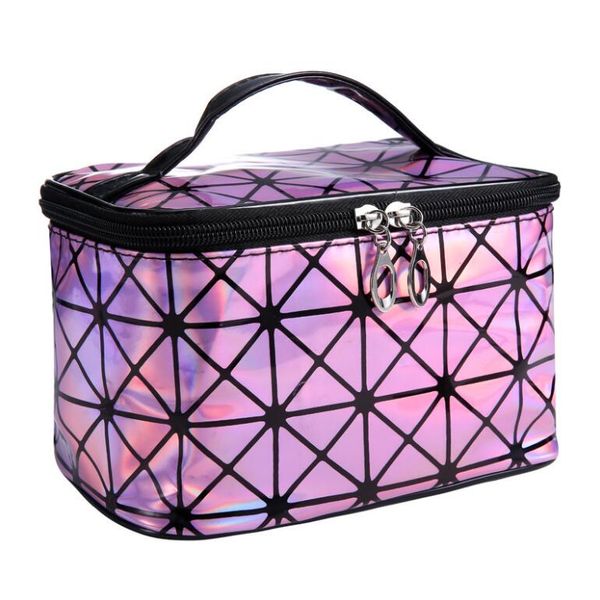 

Designer Beautician Necessaire Large Cosmetic Bag Cases In Stock Beauty Vanity Makeup Box Bag Travel Toiletry Wash Pouch for Women