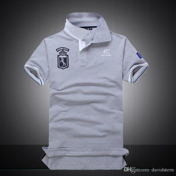 

fashion men brand polo t-shirt embroidery discount of summer classic fashion big horse short, White;black