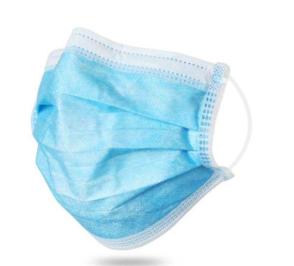 

same day fast ship disposable masks 3-ply face mask with earloops 3 layers dustproof mask facial protective cover masks set anti-dust masks