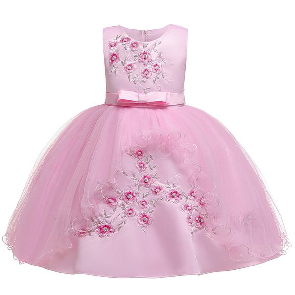 

toddler kid girl lace sleeveless princess gown party tulle dress cosplay clothes cotton soft o-neck fashion baby girls dress, Red;yellow