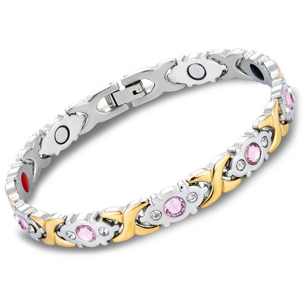 

designer jewelry bracelets for women titanium steel magnet bracelets simple wholesale fashion of shipping, Black