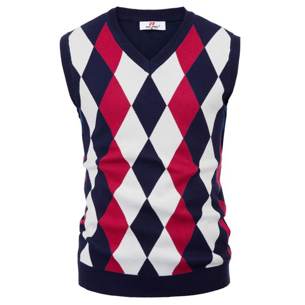 

cardigan knitted vest plaids checks v neck sleeveless knitwear sweater elastic casual, Black;white