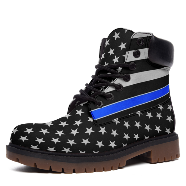 

2019 winter snow boots imber land shoes high-boots men customized printed america flag women leisure shoes, Black