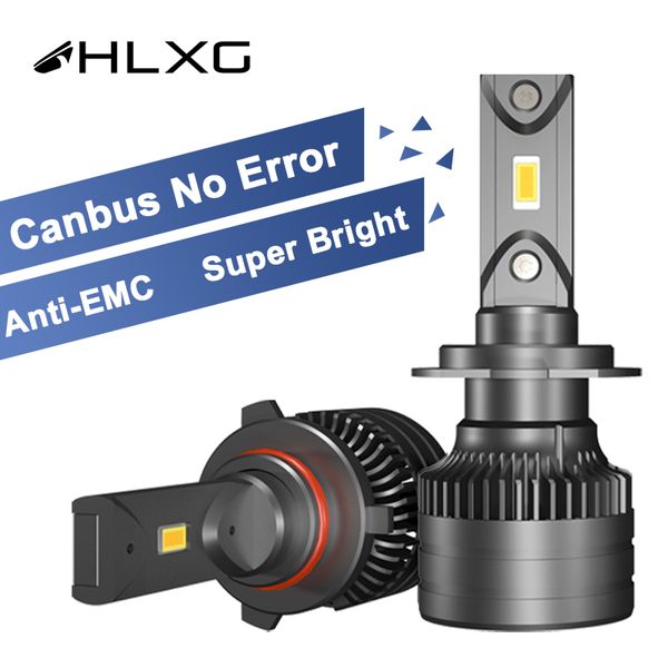 

hlxg canbus h4 h7 led car headlight 12v 14000lm 6000k lamp 9005 hb3 9006 hb4 h8 h9 h11 led lampada lamp light bulb 60w no errror