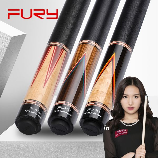 

fury cy5/7/8 billiard pool cue 11.75/12.75mm tip maple shaft professional taco billar cue stick kit handmade with gifts