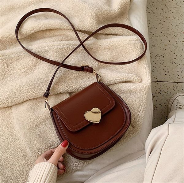 

retro small bags women new fashion one shoulder bag texture versatile cross body saddle bag ph-cfy20061226