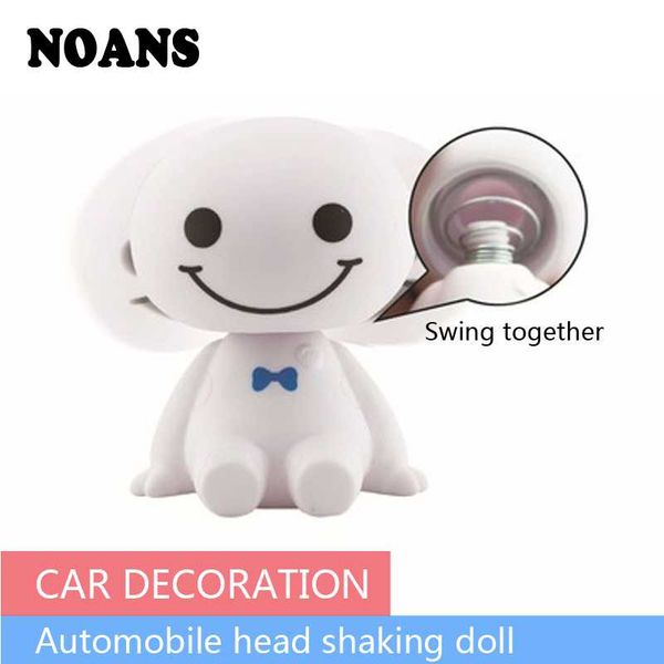 

noans auto interior decorations shaking head doll robot car ornaments gift for kia