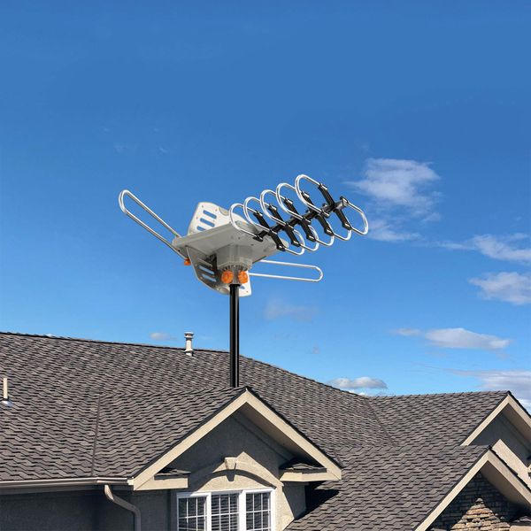 

hdtv outdoor amplified hd tv antenna digital signal uhf/vhf 360Â° rotation outdoor signal amplifying antenna sale