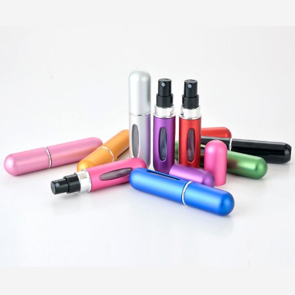 

5ml mini portable refillable perfume atomizer spray bottles empty bottles travel cosmetic containers storage bottles with pump dbc bh3326