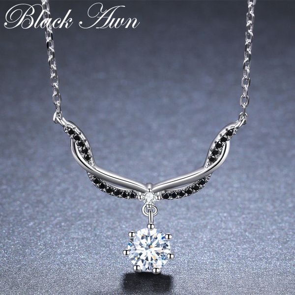 

romantic arrive 925 sterling silver fine jewelry trendy engagement necklaces & pendants for women bijoux femme k029