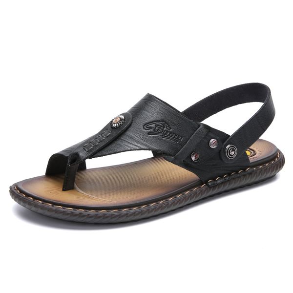 

sandals 2021 men shoes casual beach mens summer outdoor water wear-resistant comfortable gladiator, Black
