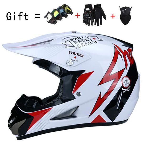 

motorcycle helmet off road motorbike full face moto cross helmet dh racing capacetes dot approved