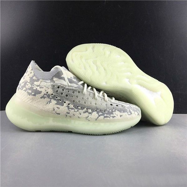 

2019 new relea e 380 alien kanye we t running hoe 3m reflective men women ba ketball port neaker, Black