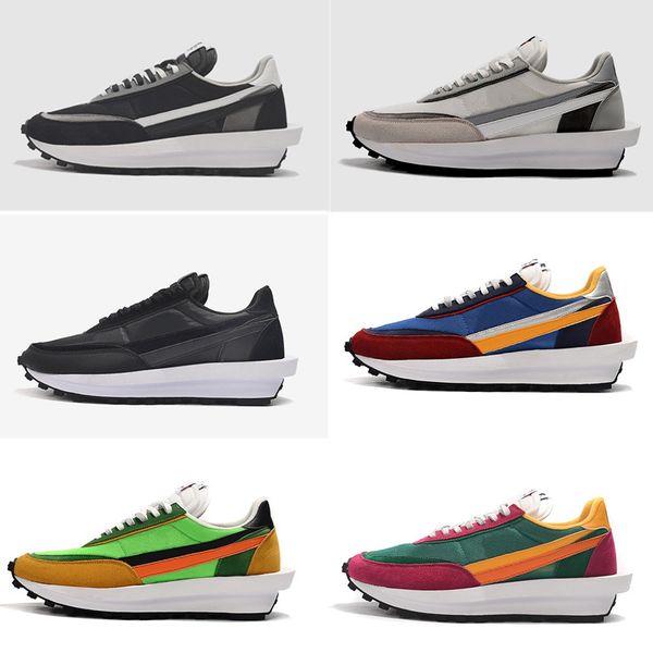 

SACAI X LDV Вафельные кроссовки на рассвете Розовый Синий Новые кроссовки BNIB DS с короб