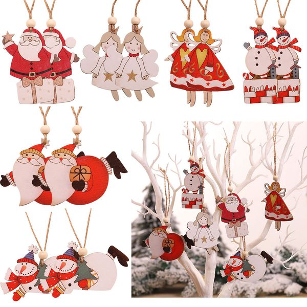 

2020 merry christmas ornaments xmas gift santa claus snowman tree toy doll hang decorations for home enfeites de natal a30104