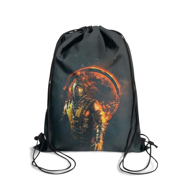 

mortal kombat scorpion flame black fashion sports belt backpack,design cool suitable for school kombat 11 raiden x fanart on behance hd