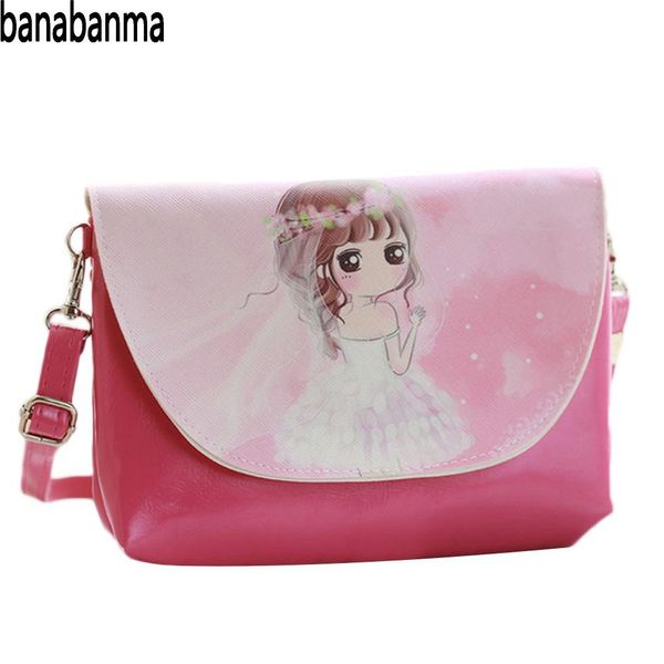 

banabanma children handbag girl fashion cartoon pattern wallet mini satchel portable bag single-shoulder bag bags for women zk15