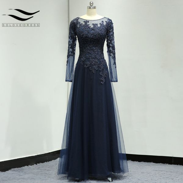 

Saudi arabia a line long leeve coop floor length plu ize mother of the bride dre beading equin 2019 evening dre e y190525