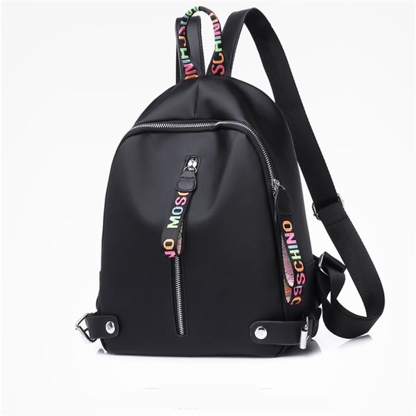 

2020 designer backpack for women girls large capacity nylon backpacks with black white pink 3 colors back pack drop shipping