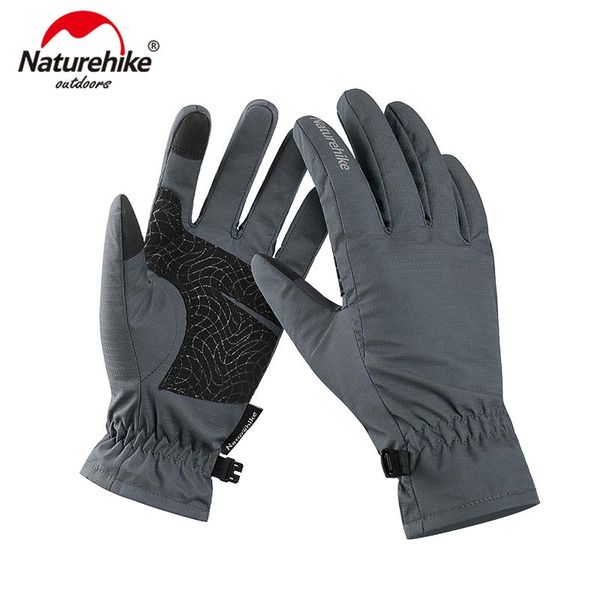 

naturehike gl04 touch screen gloves outdoor winter warm cycling gloves waterproof windproof hiking camping, Black