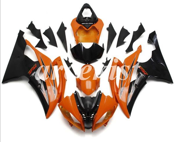 

4 gifts new abs full fairings kit fit for yamaha yzf-r6 2008 2009 2010 2011 2012 2013 2014 2015 2016 bodywork set orange black