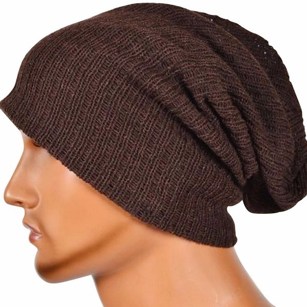 

knit baggy beanie oversize winter hat ski slouchy cap skull