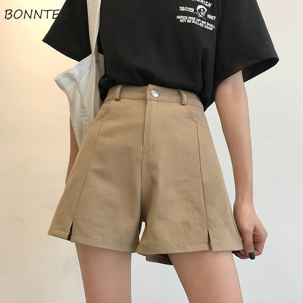 

shorts women summer 2019 new korean version loose casual leisure trendy all-match simple daily loose solid harajuku womens lady, White;black