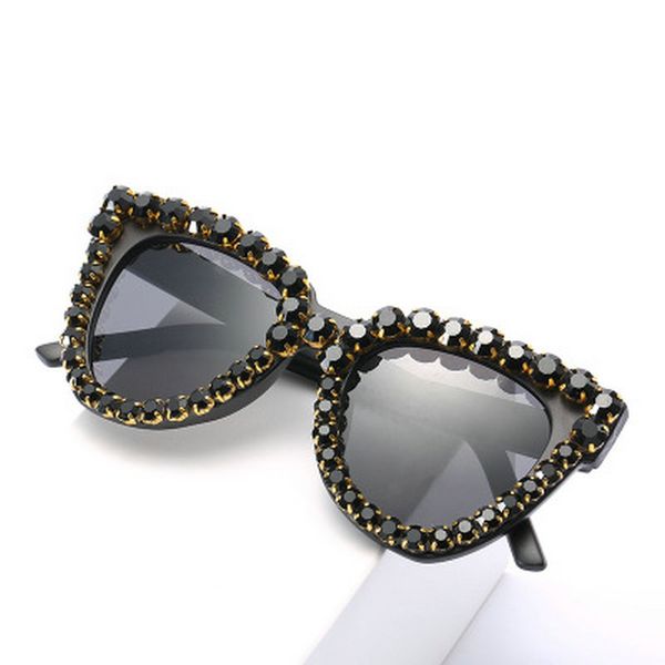 

crystal diamond glasses black fashion crystal diamond oversize sunglasses womens 2020 brand plastic big frame sun glasses vintage zpobz beid