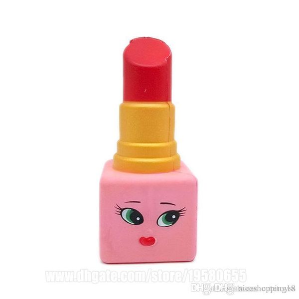 

pretty lipstick squishy lip rouge squishies slow rising lovely phone pendant l s decompression toy