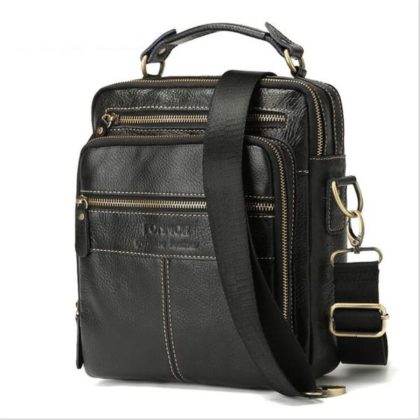 

men's vertical briefcase bag men's genuine leather bags male crossbody business bag for men messenger briefcases leather bags