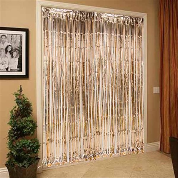 

1*2m rose gold foil fringe rain curtains diy background p props team bride to be wedding birthday party decoration