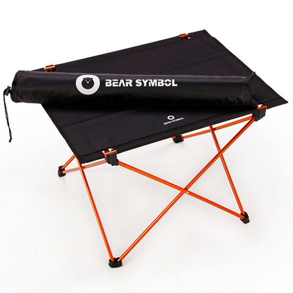 

portable foldable table folding desk camping traveling outdoor 7075 aluminium alloy light in table