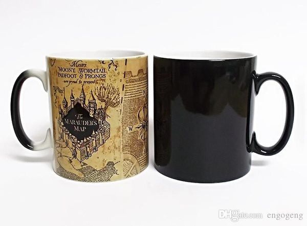 

promotion hp marauders map heat reveal mug color change coffee cup sensitive morphing mugs temperature sensing gift