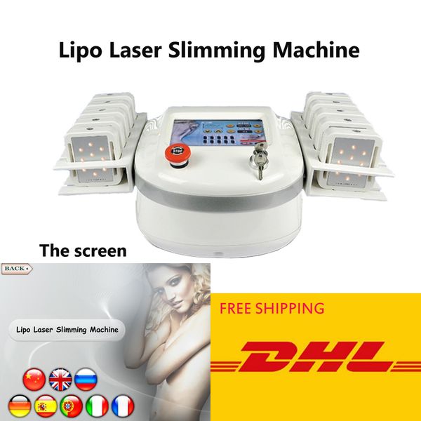 650nm professionelle tragbare Lipolaser Lipo-Laser-Schlankheitsmaschine Fettreduktion Fettabsaugung Gewichtsverlust Ausrüstung Heimgebrauch im Salon