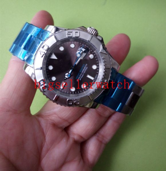 

christmas gift original box certificate luxury mens watches grey dial 37mm 268622 dark rhodium dial asia 2813 movement automatic, Slivery;brown