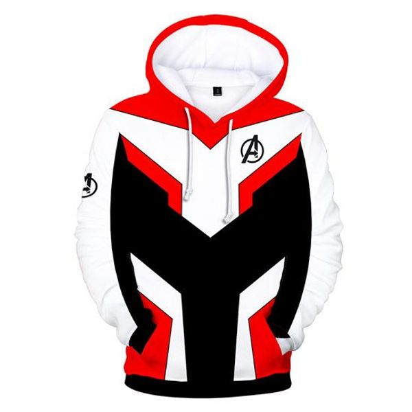 

cos new arrival mens hoodies avengers endgame 3d printed hooded spring casual long sleeved sweatshirts, Black