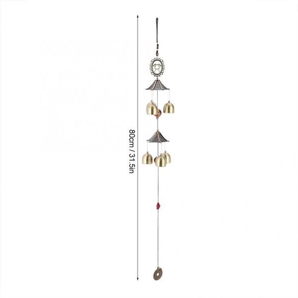 

double layer bells household wind chimes outdoor indoor window hanging decor windchime chapel bells wind chimes door
