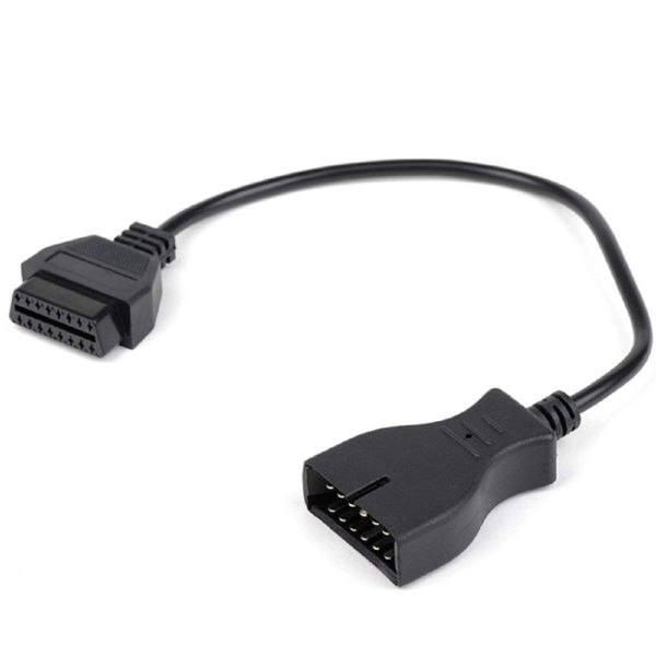 

new obdii obd 2 connector adapter for 12 pin to 16 pin auto diagnostic cable for vehicles auto scanner adapter
