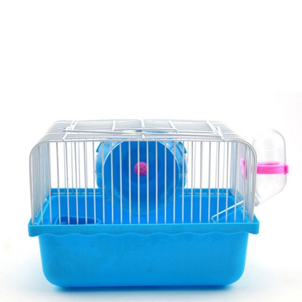 

портативная мыши hamster кейдж мыши дом с ходовым колесом для бутылки с водой питания хорька habitats маленького pet guinea pig nest