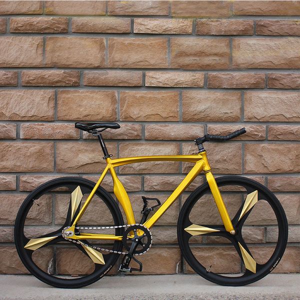 

bicycle fixed gear bike three knife aluminum alloy with eye-catching multi-color can diy male and female students
