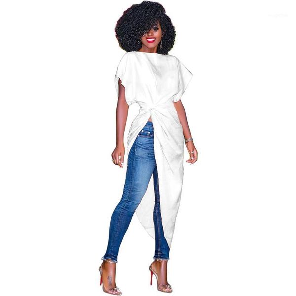 

new streetwear women dresses solid draped irregular short sleeve tee shirts blouses dresses1, Black;gray
