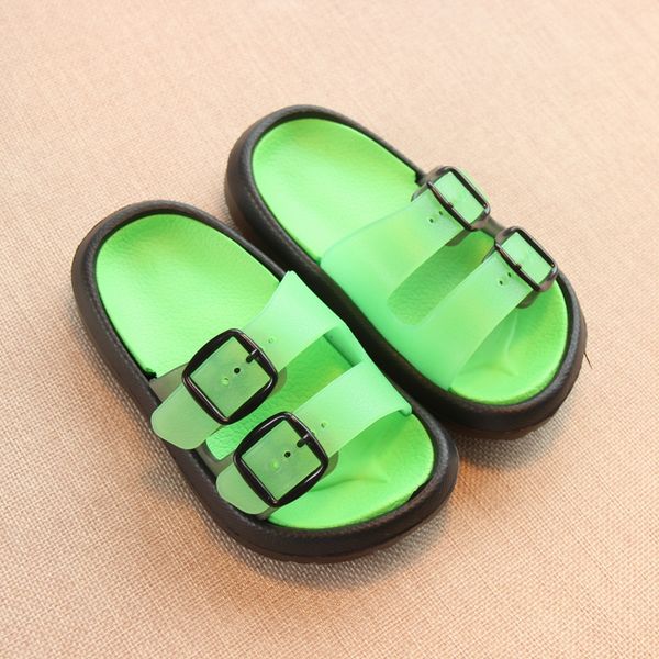 

slippers kids for house baby slipper girls beach sandals children casual slippers boys flip flop summer korea indoor non-slip, Black;grey