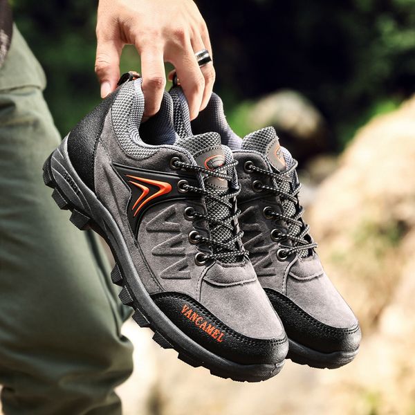 

2019 mountain waterproof sneakers mountain boots man fashion breathable hiking shoes outdoor climbing trekking men sports shoes
