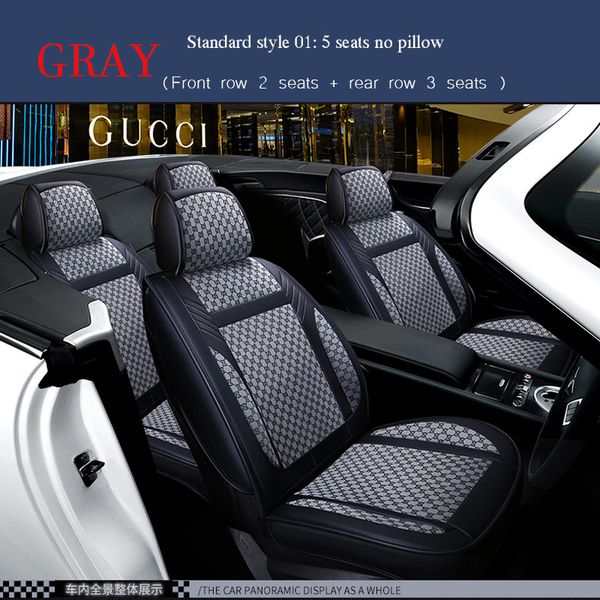 

universal leather/flax seat cushion for honda accord fit xrv crv city crider fit most sedan suv full set protection car seat covers