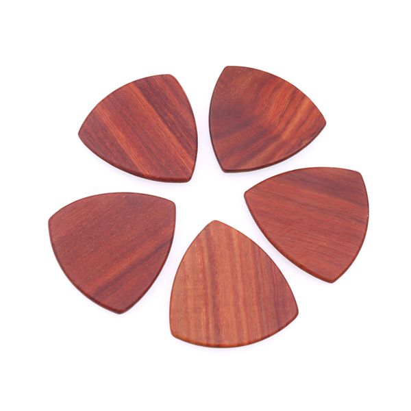 

large triangle guitar wood picks plus leather picks