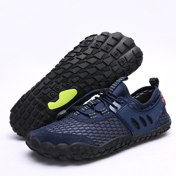 

sneakers summer water shoes men beach sandals comfort quick dry aqua shoes man barefoot aqua for swimming, Black